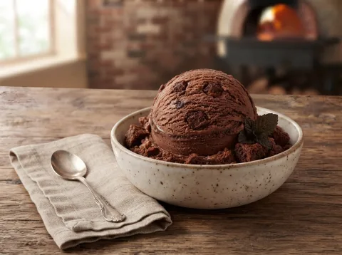 Chocolate Brownie Ice Cream